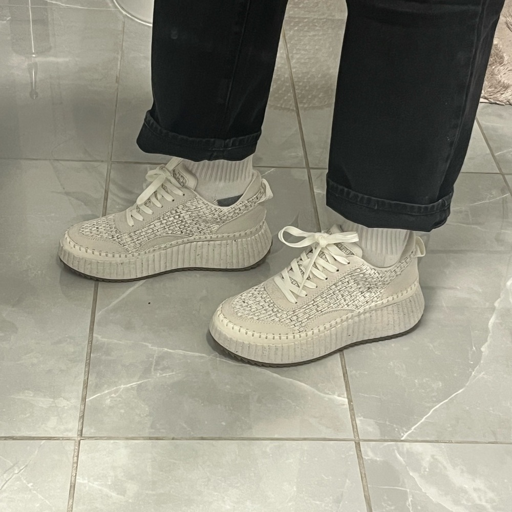 Stylish Knit Platform Sneakers
